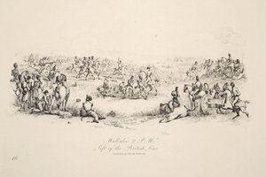Waterloo, 14h, à gauche de la ligne britannique, pub. J. Booth, 1816 - George Jones